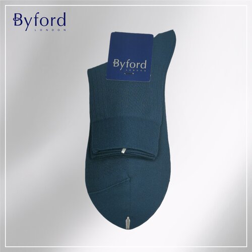 Byford/百富男士丝光棉针织绅士袜商务袜中低筒四季款 9726S