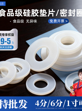 4分6分1寸凹凸硅胶密封垫片活接头密封圈前置过滤器净水器家用