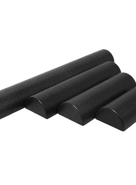 EPP半圆形瑜伽柱光面瑜伽泡沫轴健身器材黑色平衡训练瑜伽砖