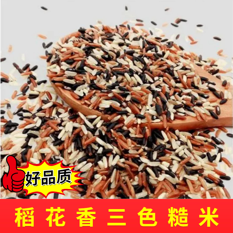 低脂三色米糙米农家黑米红米