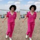 新款 2025夏季 户外糖果色旅游两件套 套装 休闲速干防晒运动外套长裤