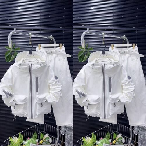 撞色拉链双大兜冲锋衣连帽外套春