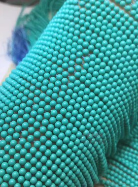 2MM 3MM 4MM 原矿材质绿松石散珠半成品珠 手链项链流苏镶嵌