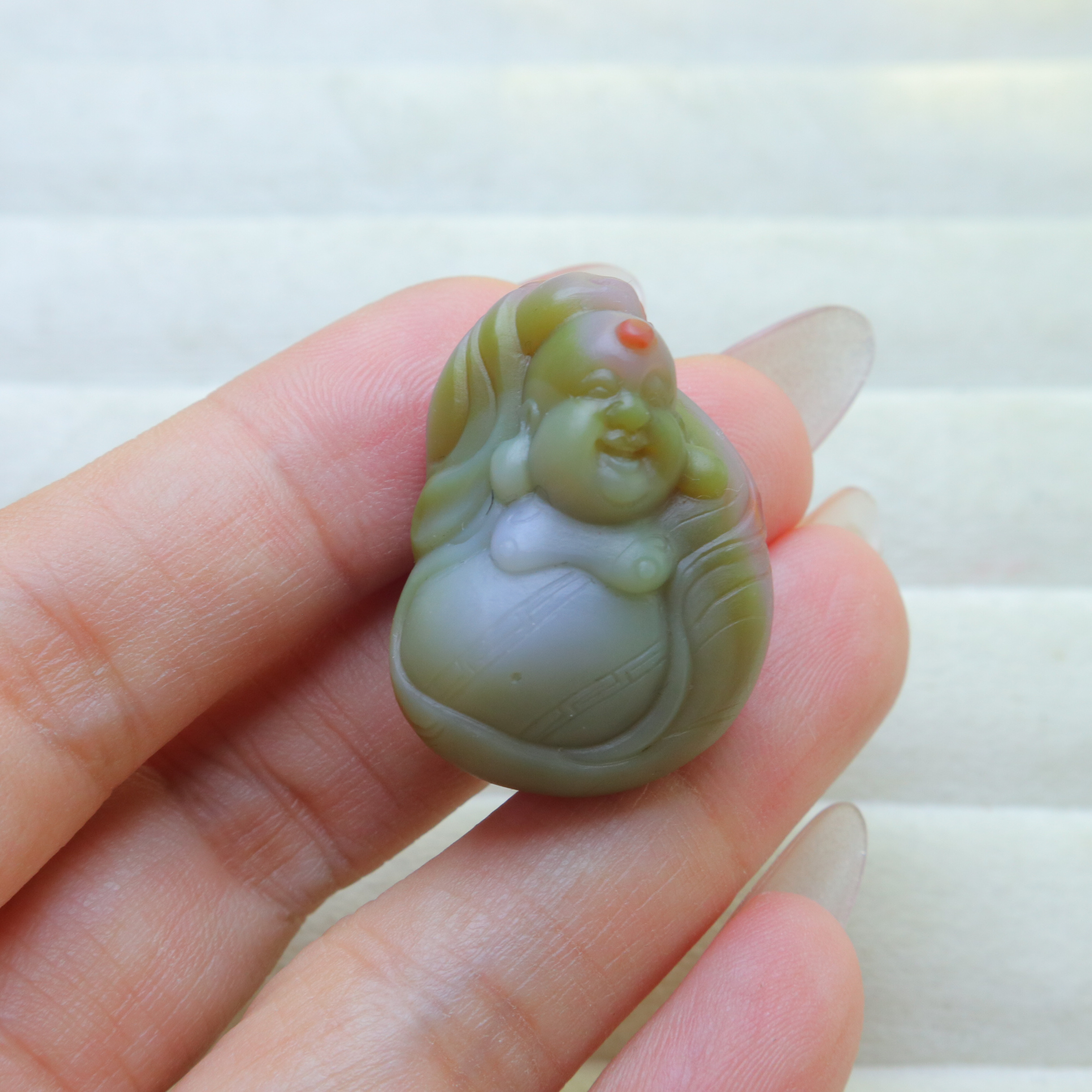 四川凉山盐源玛瑙弥勒佛吊坠男女挂件项链送男朋友礼物新款轻奢