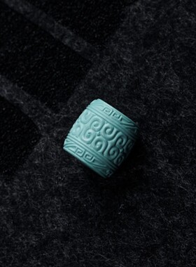 绿松石散珠单珠老型桶珠子回纹桶珠星月菩提文玩配饰手串配珠手链