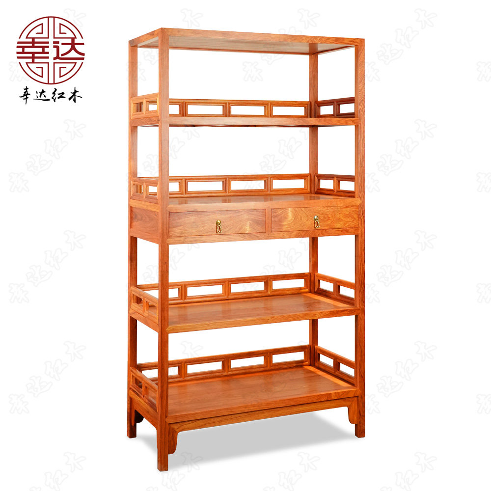 伍嘉恩经眼录四层抽屉幸达书柜架