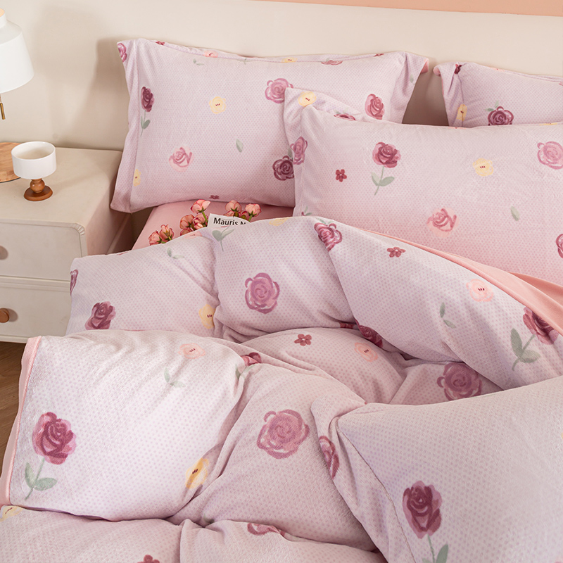 2022新款品牌双面牛奶绒宝宝绒被套