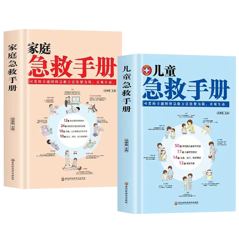 儿童急救手册+家庭急救手册医学急救知识安全防范科普百科大全危险救护生活基本常识健康指南突发意外应对方法实用急救常识手册