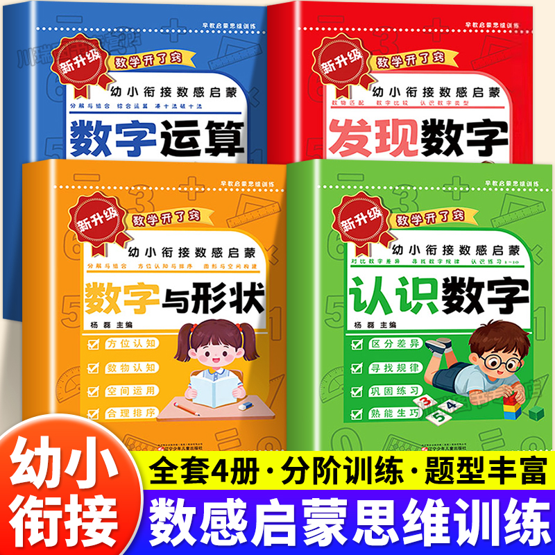 幼小衔接数感启蒙练习册思维训练