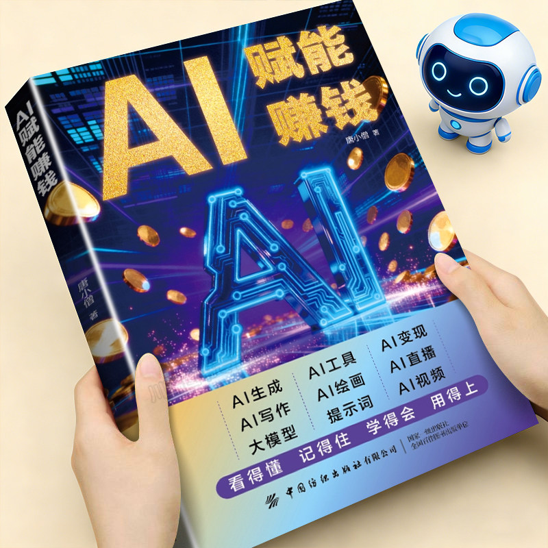 AI赋能赚钱正版打破认知局限解锁赚钱技能人工智能时代财富变现指南即学即用提效创收躺赚书解锁你的AI赚钱新路径新手零基础入门书,书籍/杂志/报纸,计算机控制仿真与人工智能,淘宝优惠券,粉丝福利购,淘宝优惠卷