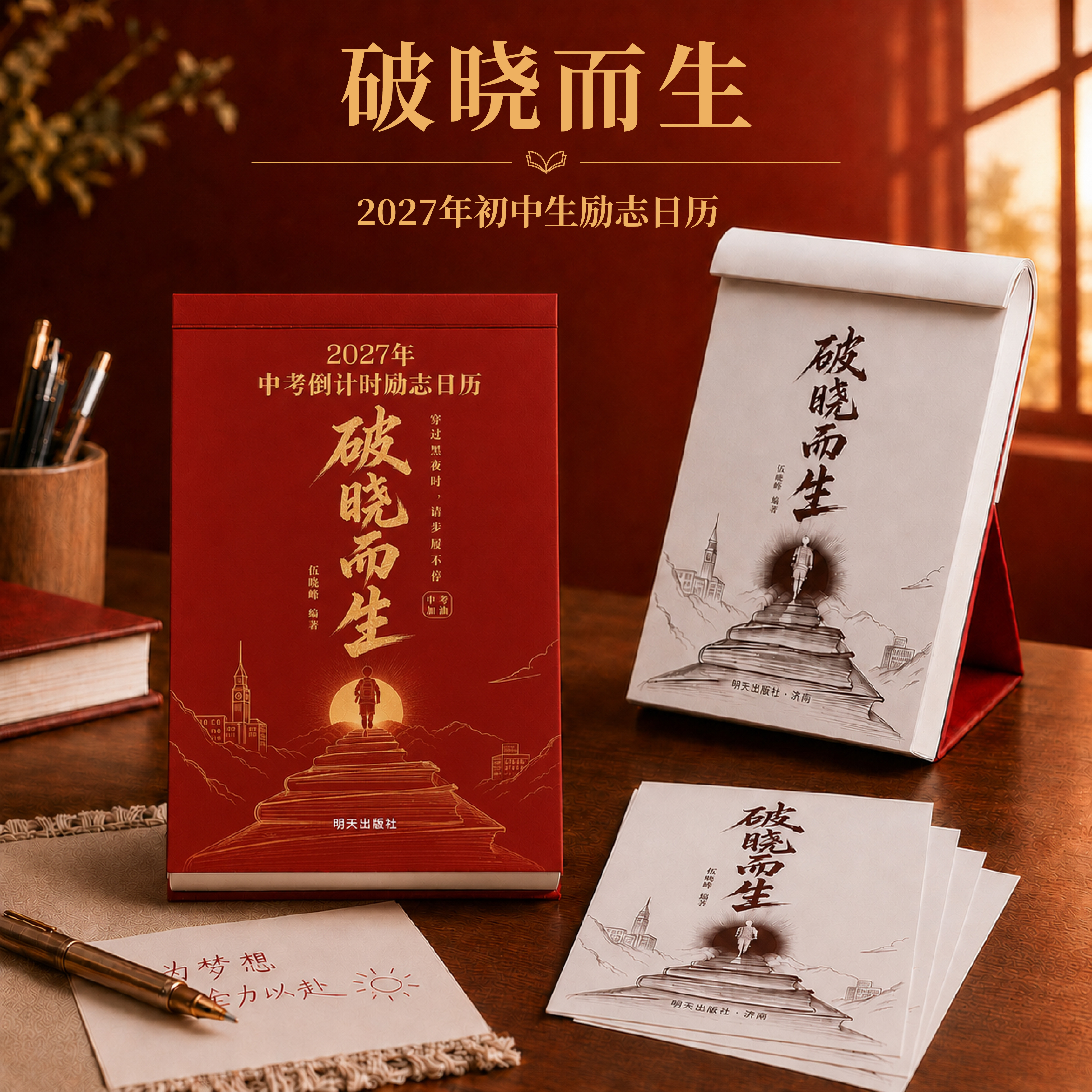 2027破晓而生中考倒计时励志日历