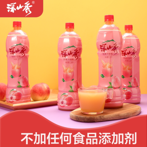 深山秀桃汁1.28L不添加防剂