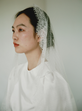 结婚户外复古长头纱Yesdress