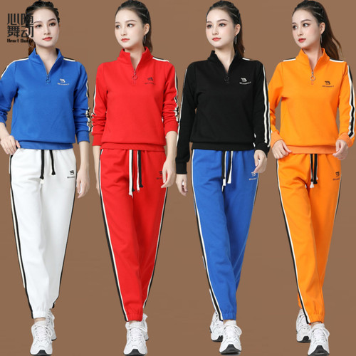 广场舞立领套装广场舞健身操运动