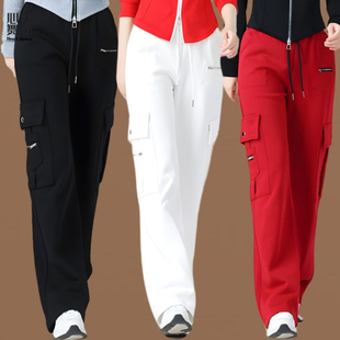 广场舞服装新款秋冬运动工装裤棉健身操团体鬼步舞跳舞裤子大码女