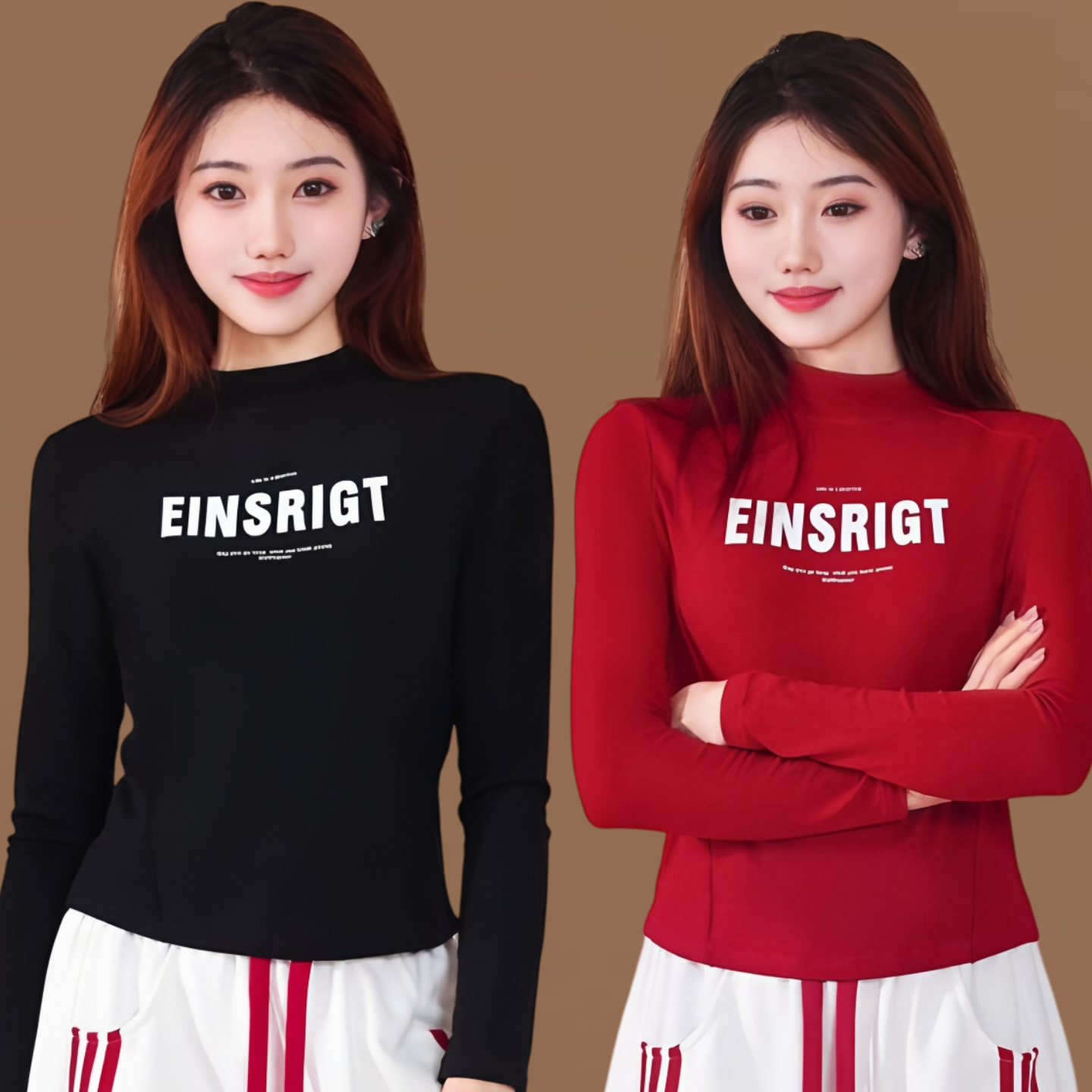 秋冬广场舞服装女士上衣高领加绒长袖女士运动休闲舞蹈服运动衣