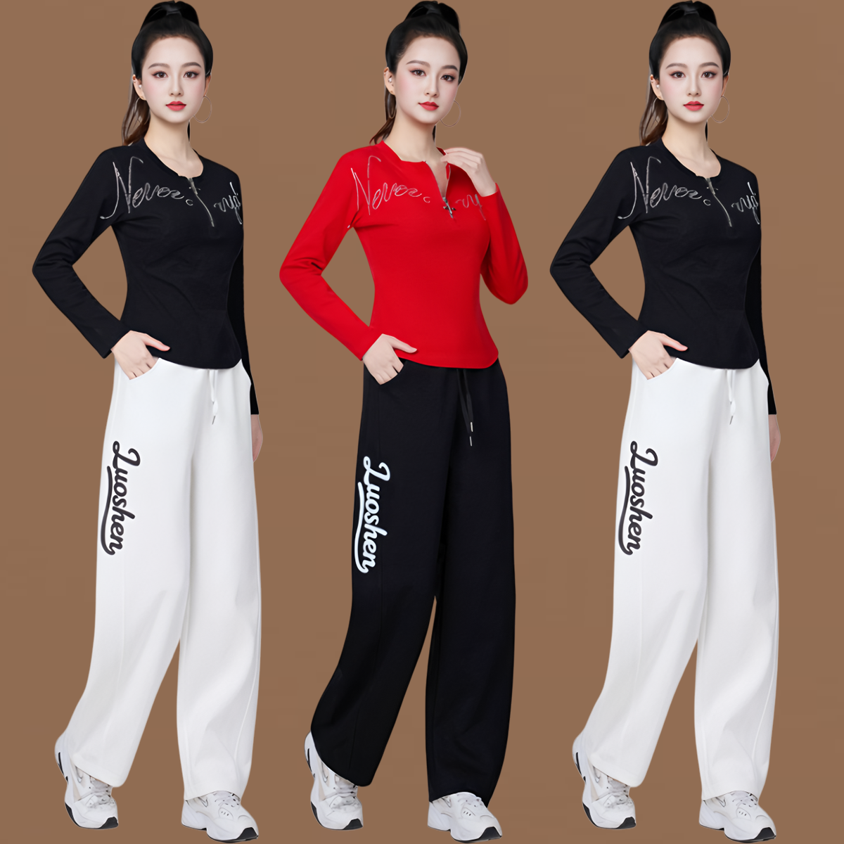 秋冬新款广场舞服装运动健身