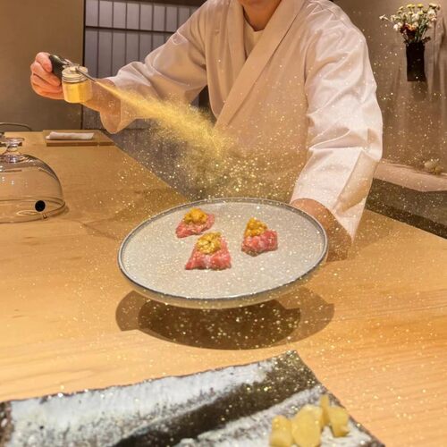 分子菜日本料理寿司撒粉工具气囊