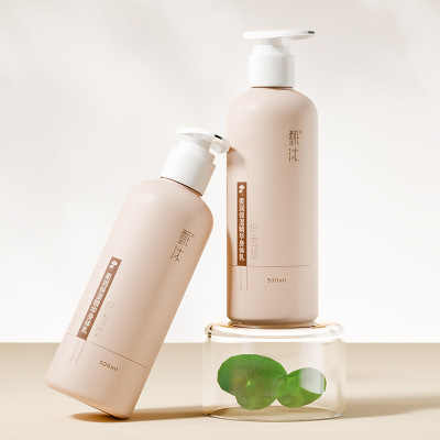 甄沐保湿积雪草身体乳秋冬季滋润肌肤留香300ml