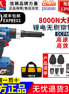 东成电动铆钉枪充电式拉铆枪东城锂电便携自动抽芯铆接机DCPM2050