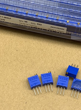 3296W-1-203LF精密可调电位器20K阻值顶调微调BOU RNS