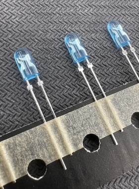 NSPB346GST蓝色5V发光二极管3MM兰LED 123mW红 绿色GS扁的椭圆形