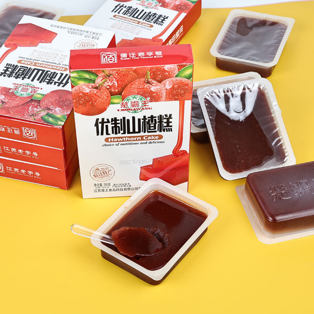 优制山楂糕250g开胃休闲小零食老字号楚霸王宿迁特产原味蜜饯