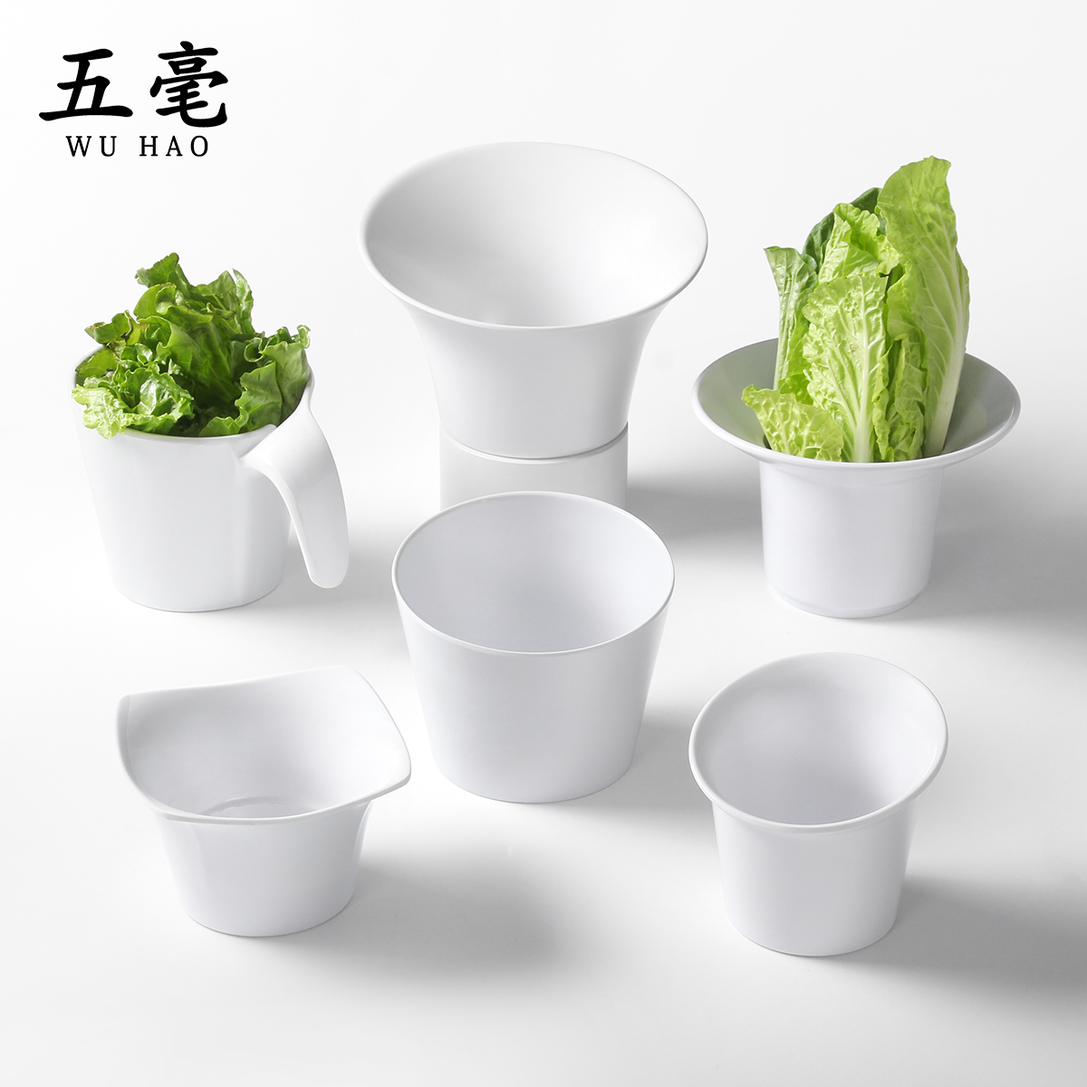 五毫密胺中式大众蔬菜桶