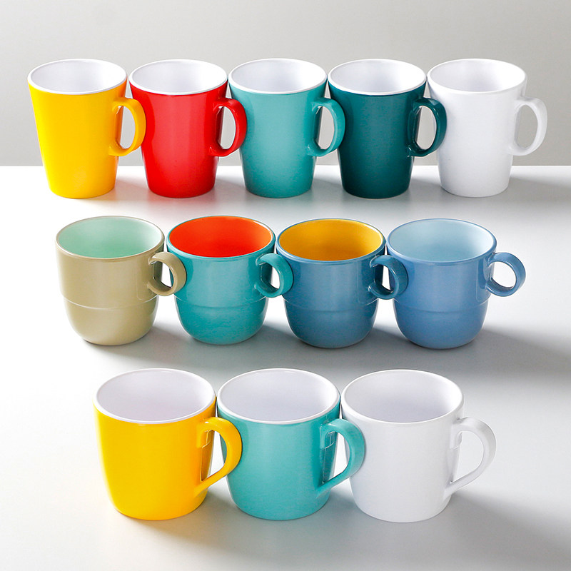 密胺杯子商用耐摔树脂餐饮小茶杯咖啡马克杯仿瓷带耳防摔饭店水杯,餐饮具,随手杯,淘宝优惠券,粉丝福利购,淘宝优惠卷