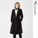 雅格上美 A24QF32J41 收腰显瘦翻领风衣 秋冬新款 女士英伦风中长款