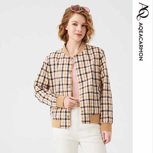 雅格上美女士短款两面穿夹克