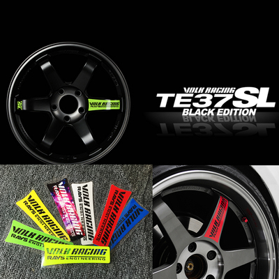 轮毂荧光反光贴TE37SLvolkracing