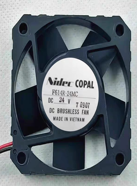 F614R-24MC NIDEC  6015散热风扇 DC24V 6CM CPU静音风机