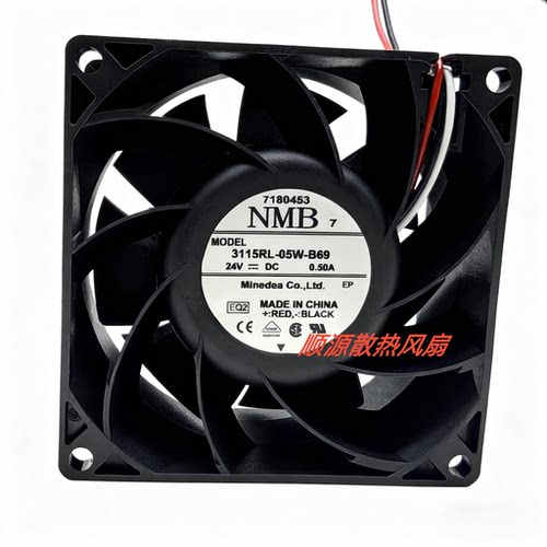 原装NMB 3115RL-05W-B69 8038 24V 0.5A 8cm施耐德变频器风扇