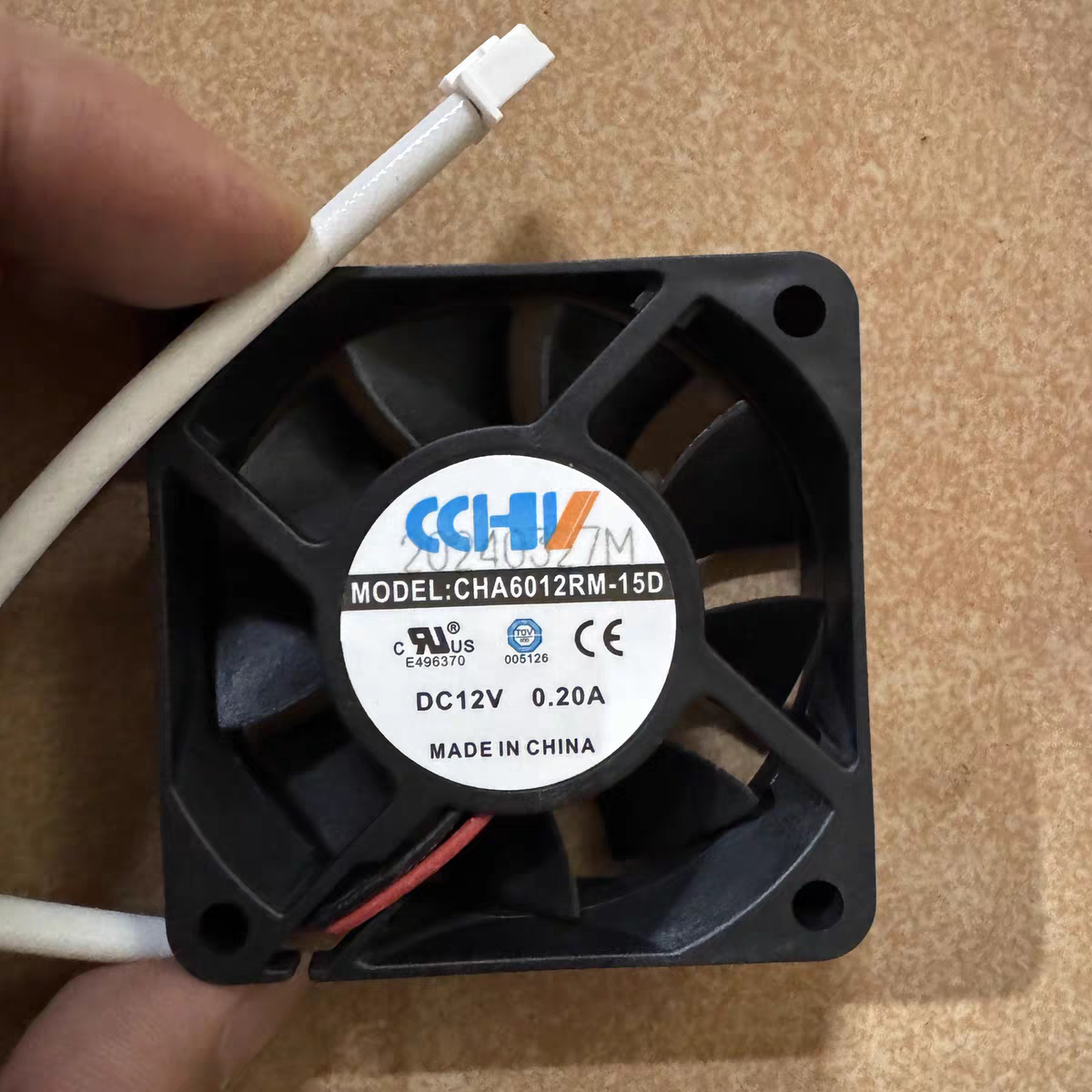 明纬开关电源风扇LRS变压器风扇 CHA6012RM-15D 12V 0.20A 6CM