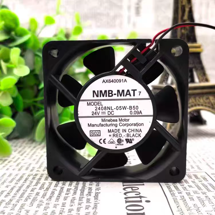 NMB 6020 2408NL-05W-B50 DC24V 0.09A轴流变频器风扇60*20mm