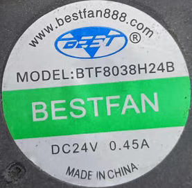 风扇 BTF8038H24B 24V 0.45A 8CM 8038 2线 风扇