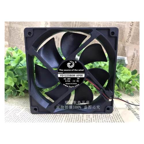 现货FD1225B6M-AP00 DC48V 0.15A 12厘米散热风扇叉车专用插头