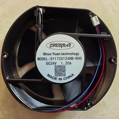 散热风扇SY1725124HB-R00 DC24V 1.20A高风量三线报警RD反馈信号