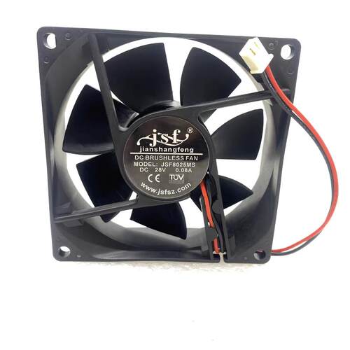JSF JSF8025MS 28V 0.08A 8025 8CM 2线 变频器/机箱散热风扇