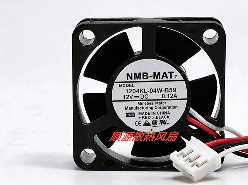全新NMB-MAT 1204KL-04W-B59 3CM 3010 12V 0.12A 安川变频器风扇