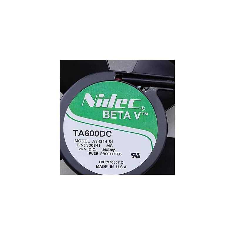 原装NIDEC TA600DC 散热风扇 A34314-51 24V 0.98A