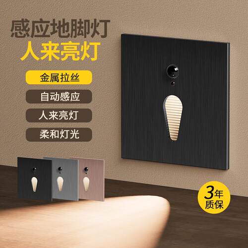 楼梯踏步感应灯入户门走廊过道