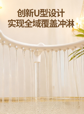 家用头疗洗头神器水循环U型全包裹冲淋管中药养发泡头水泵大流量