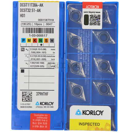 正品 韩国克洛伊 数控刀片 DCGT11T304-AK H01 11T302 11T308铝用