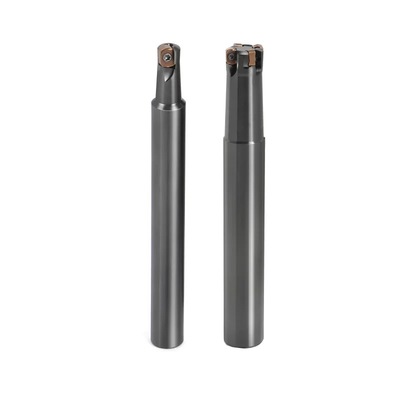 高品质高硬度快进给铣刀杆 EXN02R 配LNMU0202刀片高进给高效铣削