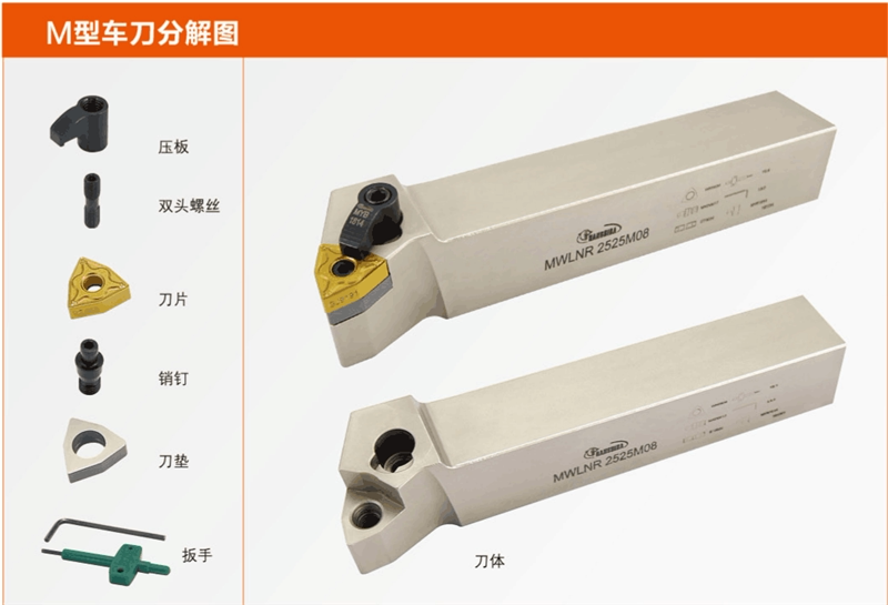 悍狮霸外圆车刀配件全系列 双头螺丝st 压板myb dyb 销钉xd0513