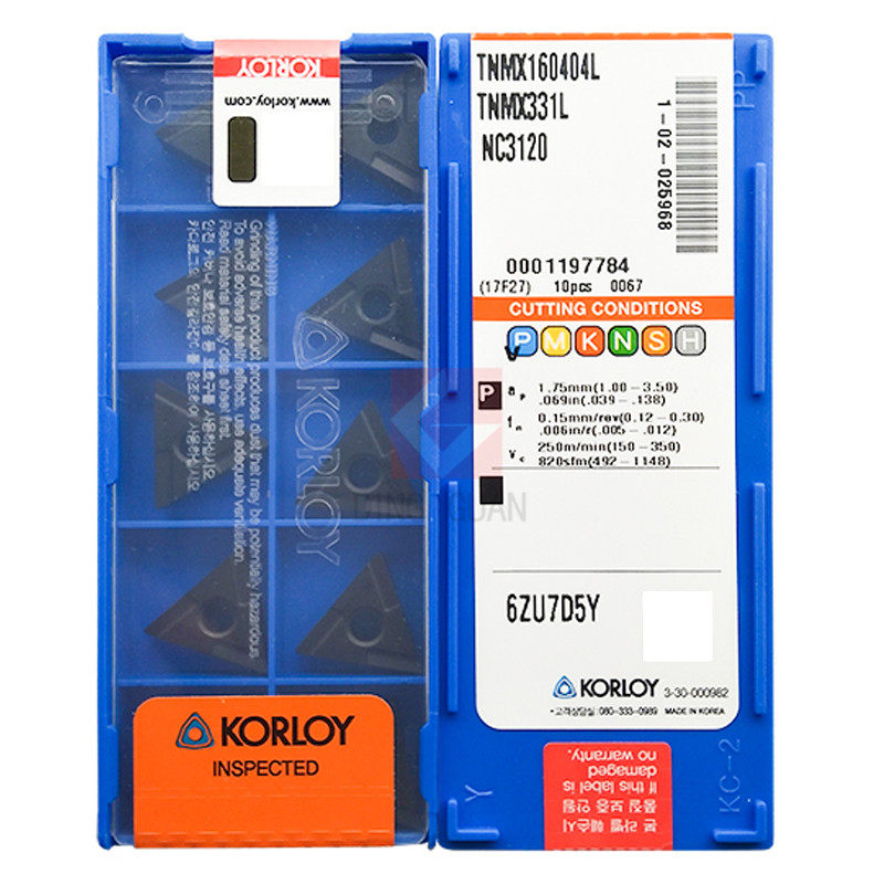 正品 韩国克洛伊 数控刀片 数控刀粒 TNMX160404L NC3120