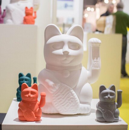 德国品牌DONKEY招财猫摆件自动招手家居客厅玄关装饰店铺礼品礼物