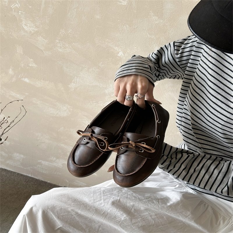 平底鞋女英伦风系带软底乐福鞋复古小皮鞋女爆款超软网红,女鞋,浅口单鞋,淘宝优惠券,粉丝福利购,淘宝优惠卷